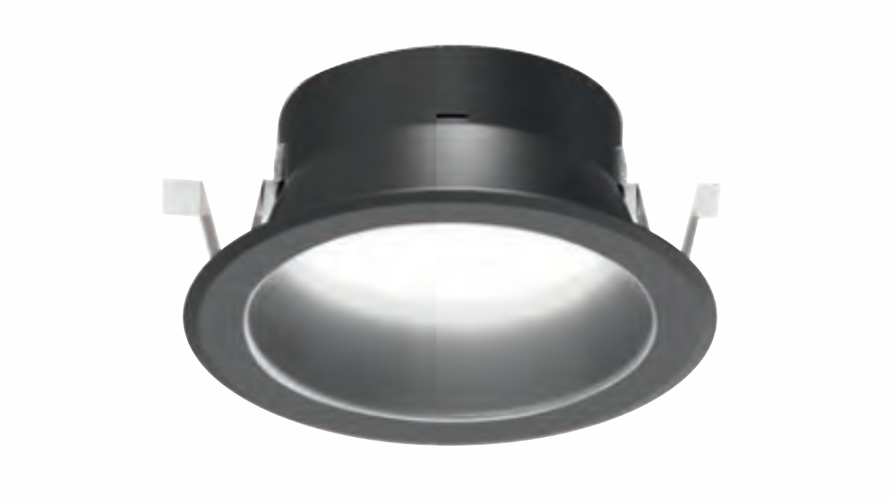 Bala Downlight redonda negra